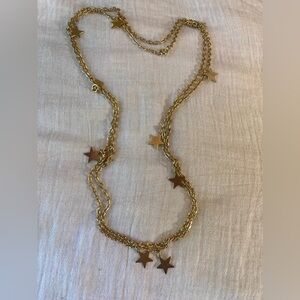 Emmons‎ Vintage Necklace with Star Charms Celestial Heavenly